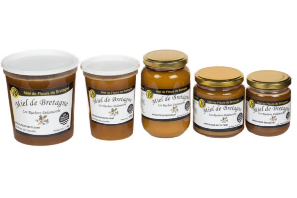 Gamme miels de fleurs de Bretagne - Ruchers Delamarche