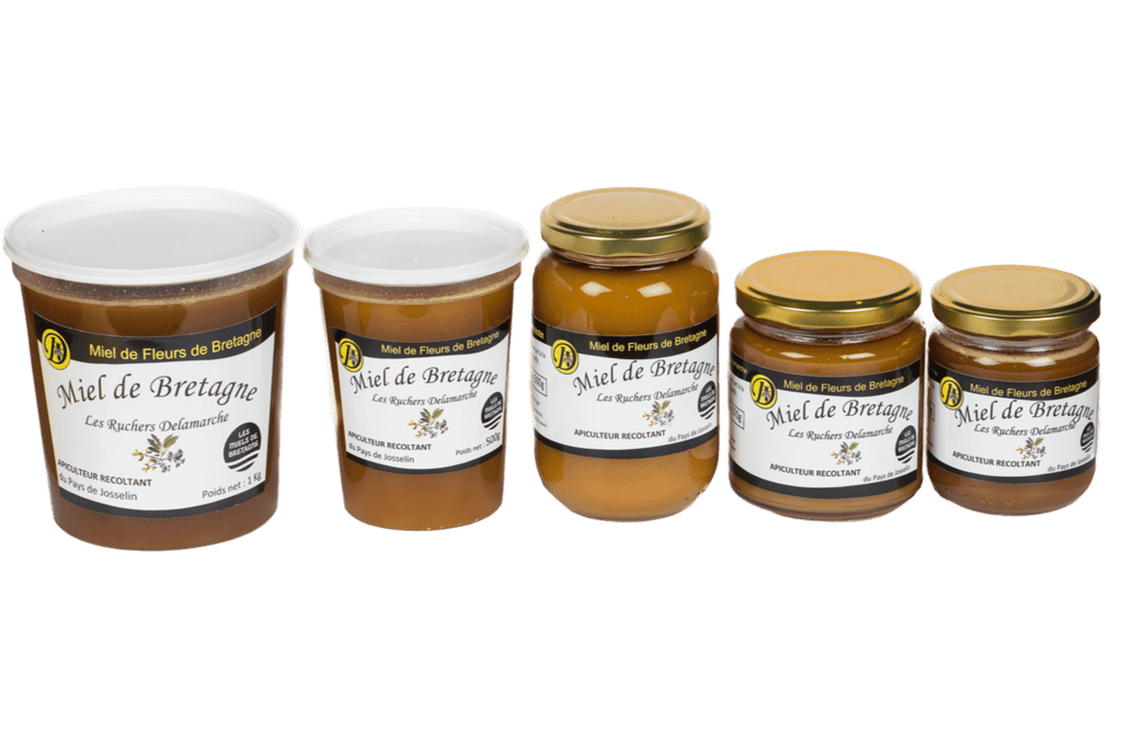 Gamme miels de fleurs de Bretagne - Ruchers Delamarche