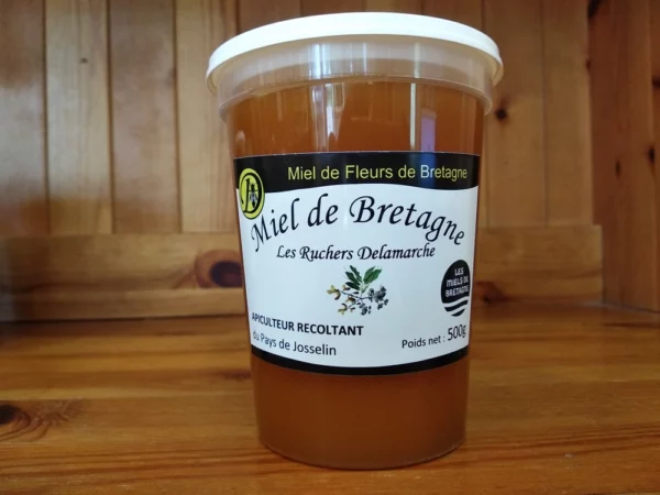 Pot 500g miel de fleurs de Bretagne