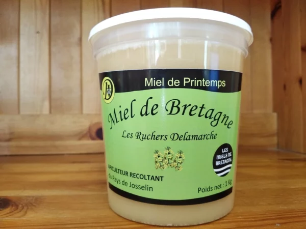 Pot de 1kg miel de printemps