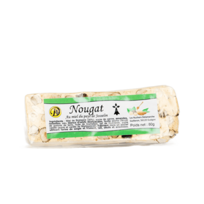 Sachet 80g de nougat au miel - Ruchers Delamarche